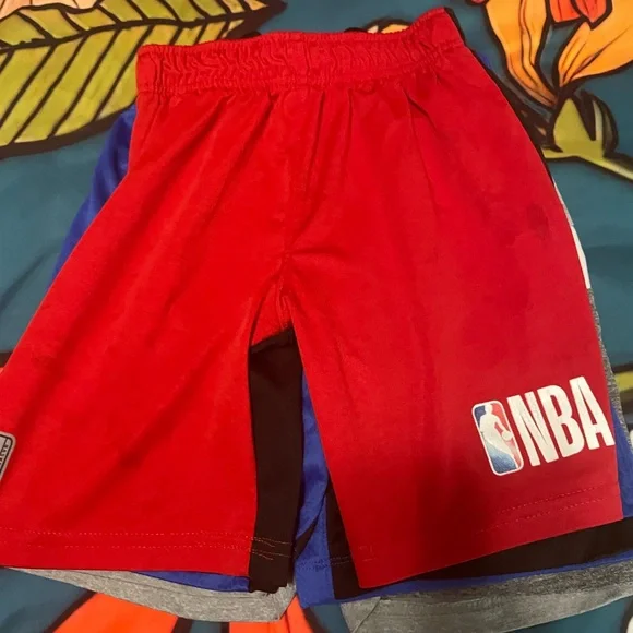 Lot of 5 Boys size 7 Basketball Shorts Moisture-Wicking Athletic Wear - Picture 3 of 7